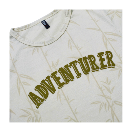 Camiseta Manga Curta Estampada Folhas  S31121K - 4You  