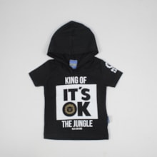 Camiseta Manga Curta Estampada King Of com Capuz 6009 - Nellonda