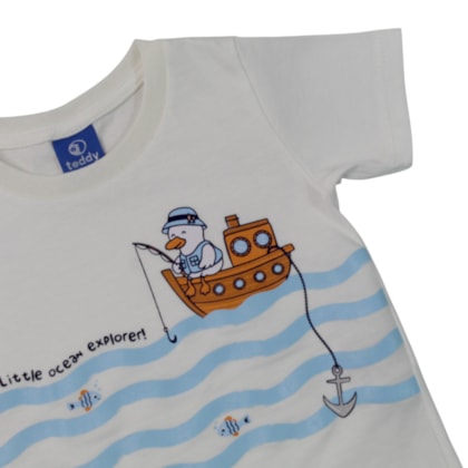 Camiseta Manga Curta Estampada Pescador 18874 - Teddy