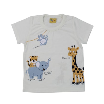 Camiseta Manga Curta Estampada Safari 27205 - Rollu