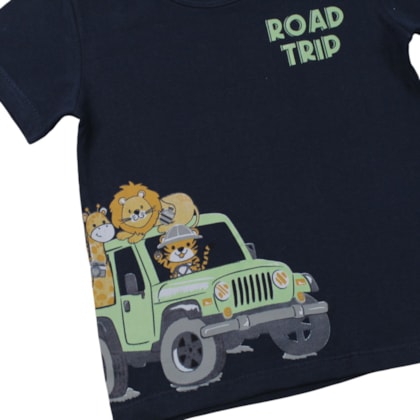 Camiseta Manga Curta Estampada Safari 27240 - Rollu