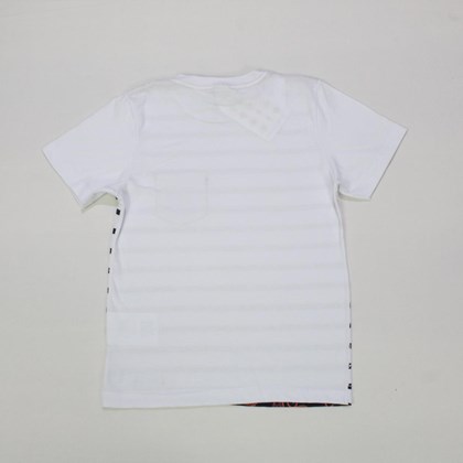 Camiseta Manga Curta Listrada com Bolso 42558 - Marlan