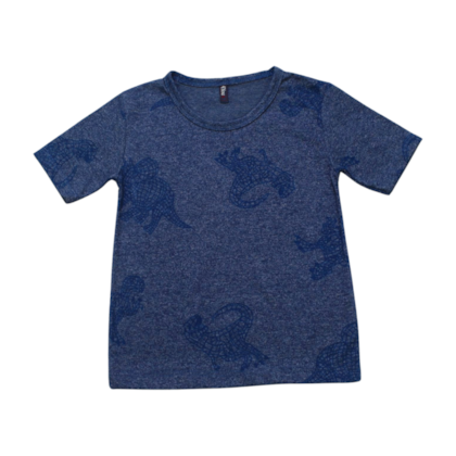 Camiseta Manga Curta Mesclada Estampa Dino S31097K - 4You