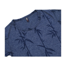 Camiseta Manga Curta Mesclada Estampa Folhas S31097K - 4You