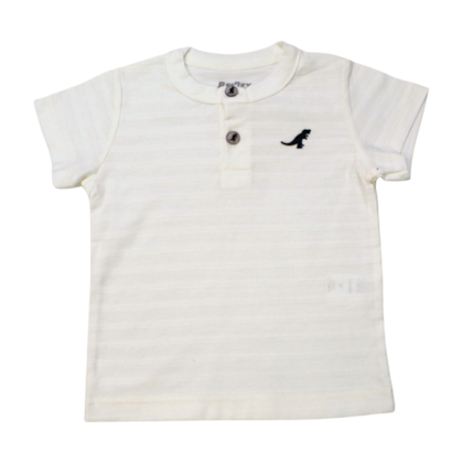 Camiseta Manga Curta Trabalhada com Botões 45483 - Rei Rex 