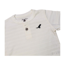 Camiseta Manga Curta Trabalhada com Botões 45483 - Rei Rex