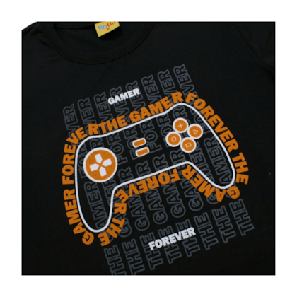 Camiseta Manga Estampa Controle 22252 - Rollu 