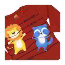 Camiseta Manga Longa Estampa Bichos 1001571 - Kyly