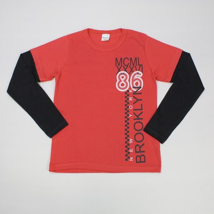 Camiseta Manga Longa Estampa Brooklyn 2260 - Sport Sul