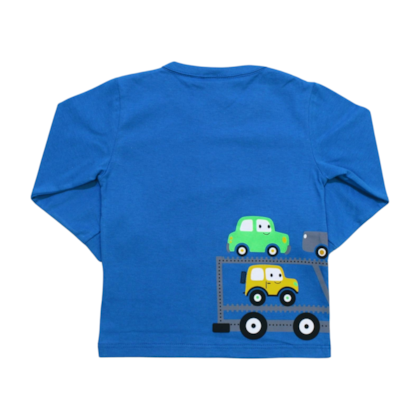 Camiseta Manga Longa Estampa Carros 1000803 - Kyly