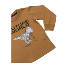 Camiseta Manga Longa Estampa Future 2390 - Bicho Bagunça