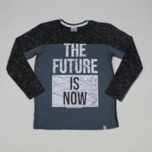Camiseta Manga Longa Estampa Future 34169 - Marô