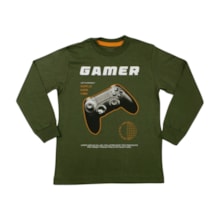 Camiseta Manga Longa Estampa Gamer 4382 - Bicho Bagunça