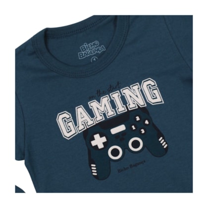 Camiseta Manga Longa Estampa Gaming 2394 - Bicho Bagunça