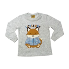 Camiseta Manga Longa  Estampa Litthe One 26201 - Rollu