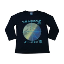 Camiseta Manga Longa Estampa Loading 62919 - Rei Rex