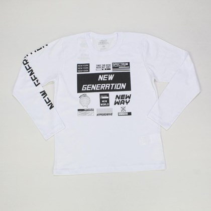 Camiseta Manga Longa Estampada Generation 6150 - Bicho Bagunça
