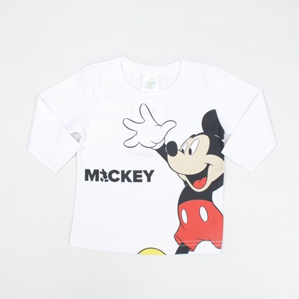 Camiseta Manga Longa Estampada Mickey D2238 - Marlan