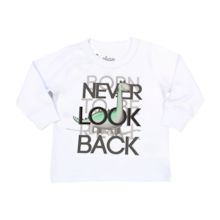 Camiseta Manga Longa Estampada Never Look Back 201008 - Elian