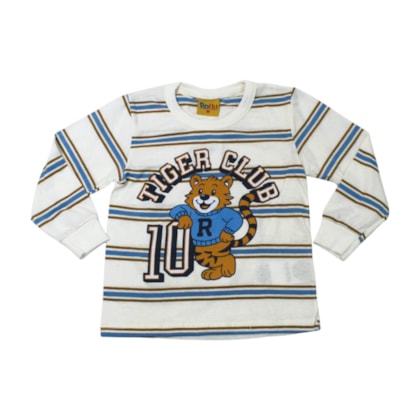 Camiseta Manga Longa Listrada Tiger 26243 - Rollu