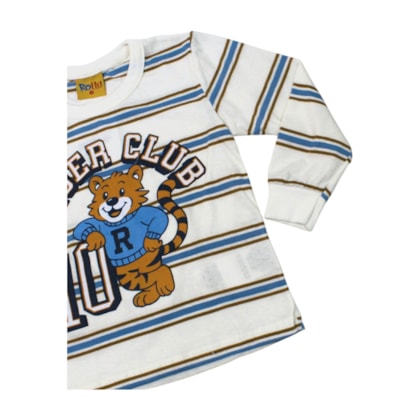Camiseta Manga Longa Listrada Tiger 26243 - Rollu