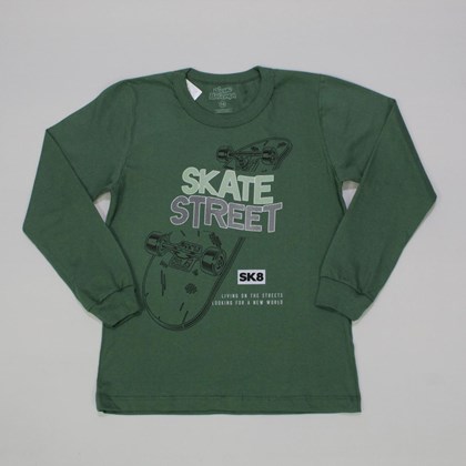 Camiseta Manga Longa Skate 6154 - Bicho Bagunça
