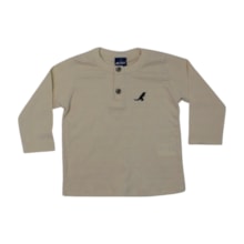 Camiseta Manga Longa Trabalhada com Botão 62513 - Rei Rex