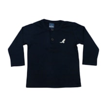 Camiseta Manga Longa Trabalhada com Botão 62513 - Rei Rex