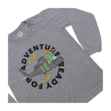 Camiseta Masculina Manga Longa Estampa Adventure 345 - Cleomara