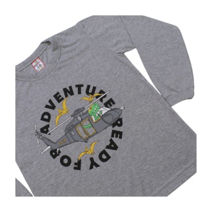 Camiseta Masculina Manga Longa Estampa Adventure 345 - Cleomara