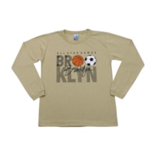 Camiseta Masculina Manga Longa Estampa Brooklin 350 - Cleomara