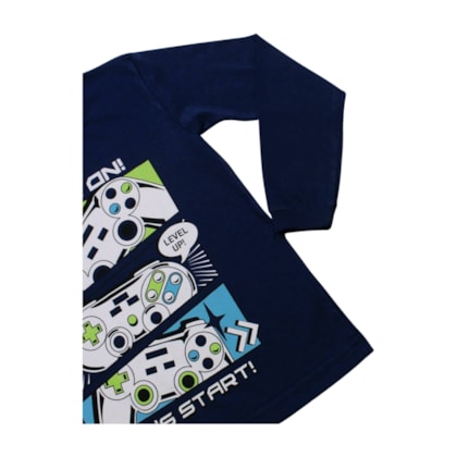 Camiseta Masculina Manga Longa Estampa Game 345 - Cleomara