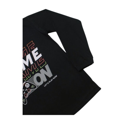 Camiseta Masculina Manga Longa Estampa Game 350 - Cleomara