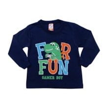 Camiseta Masculina Manga Longa Estampa Gamer  340 - Cleomara