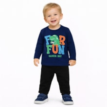 Camiseta Masculina Manga Longa Estampa Gamer  340 - Cleomara