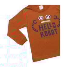Camiseta Masculina Manga Longa Estampa Robot 340 - Cleomara