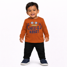 Camiseta Masculina Manga Longa Estampa Robot 340 - Cleomara