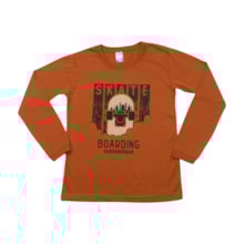 Camiseta Masculina Manga Longa Estampa Skate 350 - Cleomara