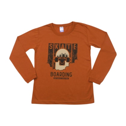 Camiseta Masculina Manga Longa Estampa Skate 350 - Cleomara