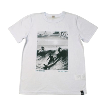 Camiseta Meia Manga Estampa Surf - 56905 - Boca Grande