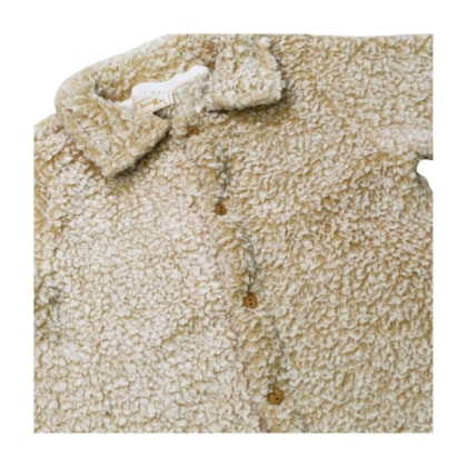 Casaco Pelúcia com Botões Feminino 8449 - Serelepe