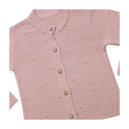 Casaco Tricô Feminino com Pérolas  930 - Michelle