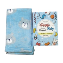 Cobertor Flannel Microfibra Estampado Azul Pimpão 73000 - Hazime