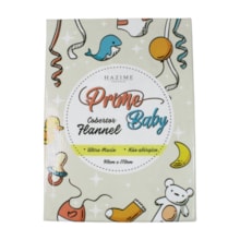 Cobertor Flannel Microfibra Estampado Branco Floresta 73000 - Hazime