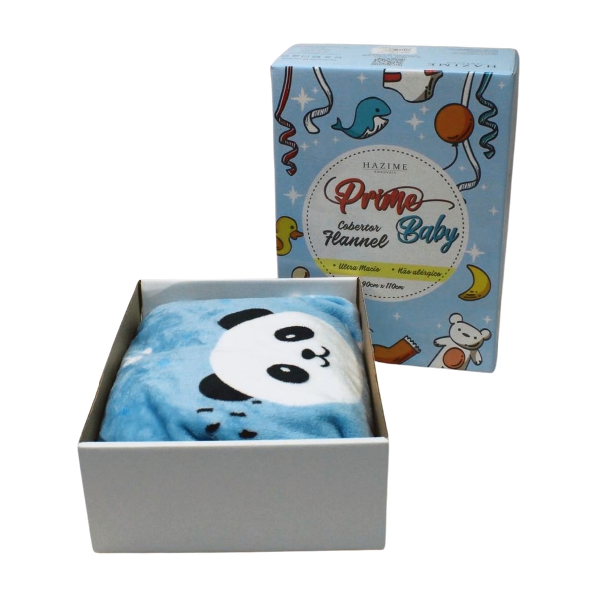 Cobertor Flannel Microfibra Estampado Panda 73000 - Hazime