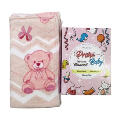 Cobertor Flannel Microfibra Estampado Rosa Petit 73000 - Hazime