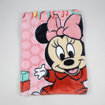 Cobertor Infantil Raschel Disney Minnie Patinho - Jolitex