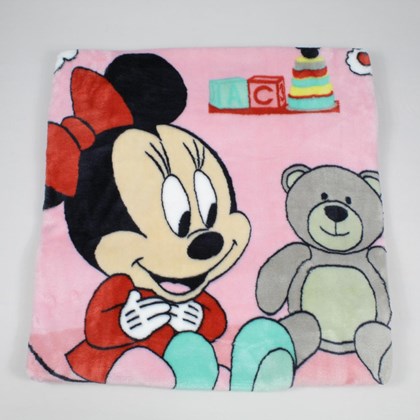 Cobertor Infantil Raschel Disney Minnie Surpresa - Jolitex