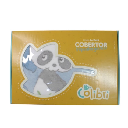 Cobertor Le Petit Estampado Panda e Amigos  - Colibri