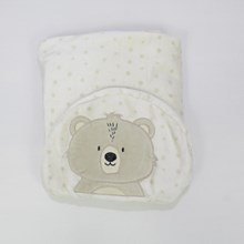 Cobertor Microfibra Bolinha Aplique Urso 3577 - Papi